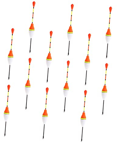 Yardwe 12pcs Fishing Floats Fishing Buoy for Carp Floats Outdoor Feeder Tools
