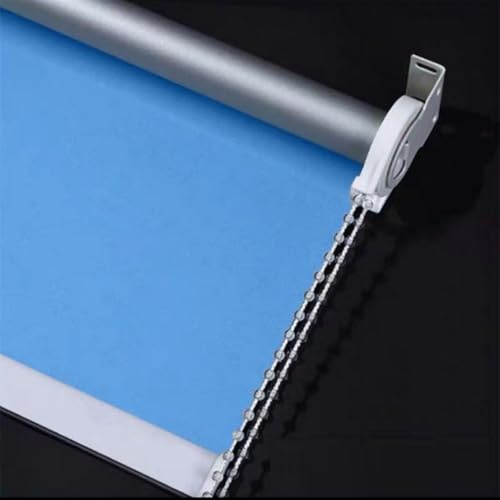 Estor enrollable con aislamiento térmico, impermeable, para ventana, hogar, oficina, baño, oscurecimiento de habitación, pantalla de privacidad (azul oscuro, 90 x 200 cm)