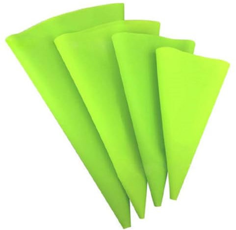 CIYODO Juego De 8 Mangas Pasteleras De Silicona para Hornear Glaseados Cremas Pasteleras En 4 Tamaños Seguras Y Fáciles De Usar para Decoraciones De Pasteles