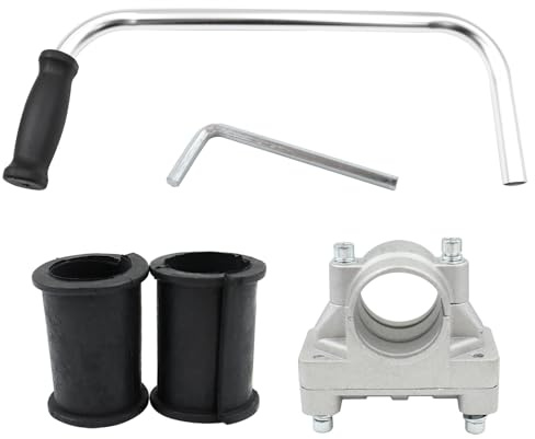 POFET Mango para desmalezadora, Mango para Recortadora, Protector de Espalda Extensible, Mango Auxiliar para cortadora de césped de aleación de Aluminio de Ajuste Universal
