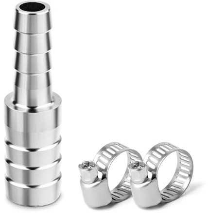 ERGAOBOY 1 st 304 rostfritt stål 38 mm till 32 mm reducerande slanghullingadapter, hullingskarvare Union Mender kylvätska intercooler rörmontering för vatten vätska luft