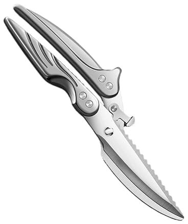 Heavy Duty Kitchen Scissors Strong Kitchen Chicken Bone Scissors Home Cooking Kitchen Scissors Multi-Purpose Poultry Kitchen Scissors Meat Cooking Scissors Poultry Chicken Scissors For Cutting Chicken