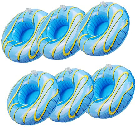 TOYANDONA 6piezas Portavasos Flotantes Inflables Resistentes y Duraderos para Fiestas Playa y Piscina