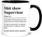 DPgUfPV Shit Show Supervisor Mug en céramique pour Boss, Team Manger, Director Thank You, 325 ml