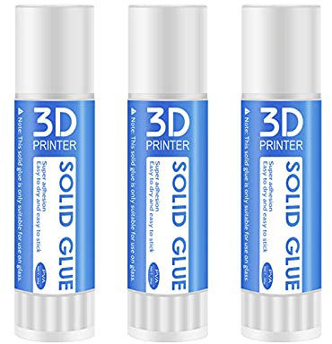 YIWEOG 3pcs 3D-Drucker Feste Klebestift Anti Edge Warping Klebstoff Kleber Ungiftig Waschbar für Hot Bed Platform Glasplatte