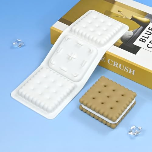 mostsom Stampo in Silicone per Mousse, Stampi 3D a Forma Quadrata, Stampo in Silicone per Biscotti, per Mousse, Torta, Dolci al Cioccolato, Tartufi, Utensili da Pasticceria, Accessori da Cucina (E