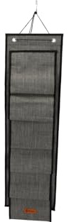 BERGER Milo Schuhhort Hängetasche | Hängeaufbewahrung Hängeorganizer Hängeregal für 6 Paar Schuhe | Schuhregal Schuhaufbewahrung für Zuhause und Reisen | wasserabweisend | 100 x 30 cm