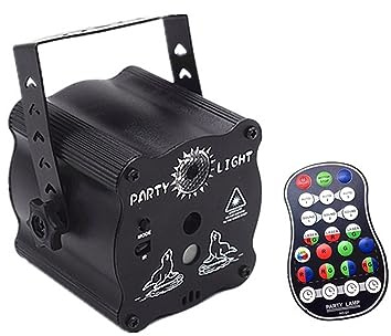 LED Luci del Palcoscenico, RGB Mini DJ Proiettore da discoteca USB ricaricabile LED UV Sound Strobe Stage Effect Wedding Xmas Holiday Party Lamp per Feste Discoteca Bar Halloween Natale(USB Not rechar