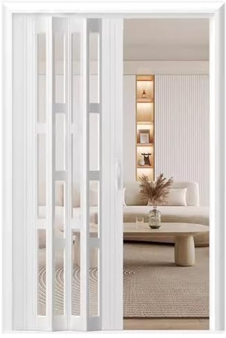 Portes intérieures pliantes en accordéon - Remplacement pour douche - Différentes tailles disponibles