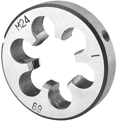 Herramientas de roscado Matriz de roscado redondo métrico M24 x 1, matriz de roscado a máquina M24 x 1,0, mano derecha