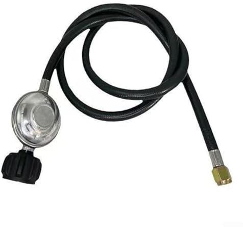 ComfyHarbor Q CC1 Manguera de gas propano de 4 pies con regulador de presión Construcción de PVC de goma de acero para calentadores Manguera de adaptador de tanque de propano(1)