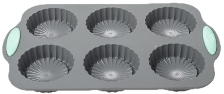 Genérico Molde De Silicona Para Pasteles,6 Unidades Muffinera Antiadherente Con Diseño De Flor,Moldes de Silicona para Horneado | para Cocinar Tartas de Navidad Chocolate Pan de Pascua Galletas y