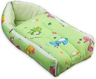 Set di biancheria da letto 3 in 1, con cuscino, borsa e trasporto, unisex, per neonati da 0 a 12 mesi (stampa animalier, multicolore)