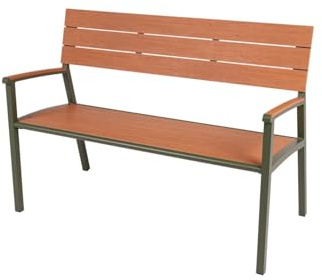 MaximaVida Aluminium Gartenbank Bermuda 120 cm Olive Grün