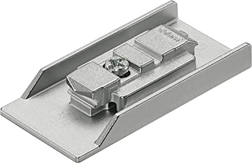 BLUM CLIP CRISTALLO Montageplatte, Zink vernickelt, Kleben, Distanz 0 mm