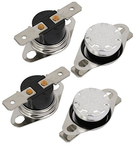 Aexit 4 Unidades AC 250V 10A KSD301 NC 60 Interruptor de Temperatura de (model: Q4968IIIVII-7605RV) Grado Celcius Grados