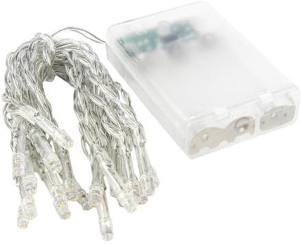 Ideen mit Herz 20er LED-Lichterkette | warmweiß | 5 mm Lampen-Ø | 15 cm Abstand | inkl. Timer-Funktion (6 Stunen AN | 18 Stunden AUS) | batteriebetrieben | Gesamtlänge: 300 cm