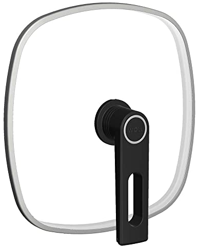 Woll Smart Lid, viereckig, 28 cm x 28 cm, Deckelknopf mit permanenter Entlüftung, Parkfunktion, Edelstahleinfassung, transparent, backofenfest bis 250°
