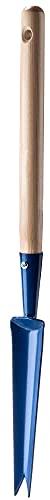 KADAX Heavy Duty Stainless Steel Hand Weeder, Manual Weed Puller with Wooden Handle, Weed Puller, Weeder, Garden Weeder, Root Weeder (50 cm, Blue)