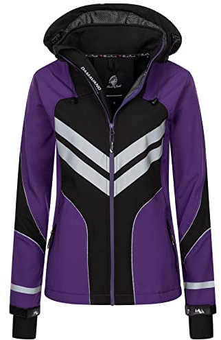 Rock Creek Softshelljacke Damen Outdoor Windbreaker D-468 | Wasserabweisende Übergangsbekleidung, funktionale Wanderjacke für Frauen, Camping, Freizeit und wechselhaftes Wetter