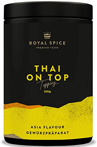Royal Spice Thai on Top 250g - Asiatische Gewürzmischung mit asiatischen Aromen & intensivem Crunch - Perfektes Topping Asia Gewürz als Wok Gewürz und für Reis, Sushi, Gemüse & Thunfisch
