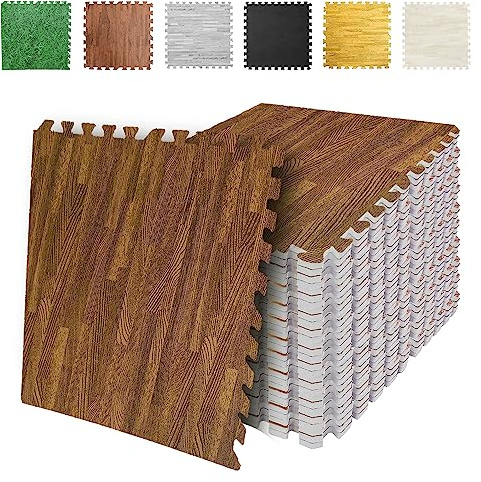 SG Traders (1.2cm) Eva Foam Mats Interlocking Gym Flooring Puzzle Exercise Mats Non-Slip Rubber Cushion Floor Tiles Interlocking Eva Mat Gym Workout Tiles (60x60cm) 24 x 24