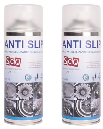 ANTI SLIP 2X400 ML Spray antiscivolo Superfici I Vernice anticaduta trasparente antiscivolo per pavimento piatto doccia rampe piscina