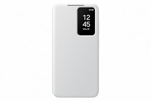 Samsung Smart View Wallet Smartphone Case EF-ZS921 für Galaxy S24, Handy-Hülle, Kartenfach, Sichtfenster, White