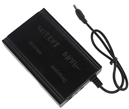Recargable 7500mAh 12V 19V 60W UPS Fuente de alimentación de reserva ininterrumpida 5.5x5.5mm Salida para WiFi Router CCTV Cámara
