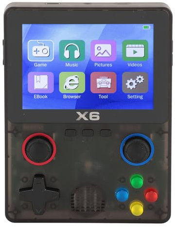 Console di Gioco Portatile, Console per Videogiochi retrò Portatile, Schermo IPS da 3,5 Pollici 11 Emulatori Design Batteria da 2000 MAh, con Controller e Porta di Uscita TV, per