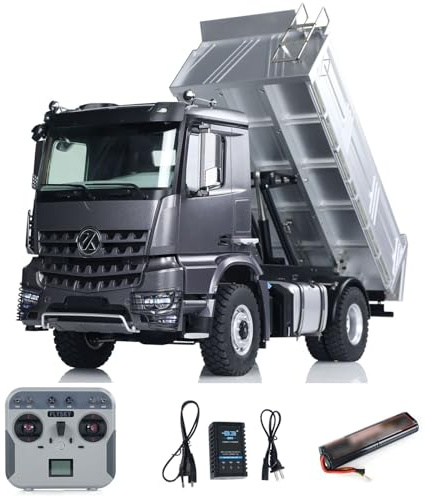 TOUCAN RC HOBBY Kabolite 1/14 5701 RC Muldenkipper LKW 4x4 RC Kipper Auto Kipper Truck Modell 2-Gang-Getriebe Sound Licht Grau