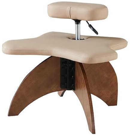 LULUMAIC Kniender Schreibtischstuhl, Meditationsstuhl, multifunktionaler ergonomischer Kniestuhl, Home-Office-Schreibtischstuhl (Hellbraun, Einheitsgröße)
