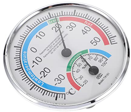 Milisten Termómetro Higrómetro Interior Digital Profesional Precisión Alta Para Sauna Hogar Oficina y Jardín Medición Fiable Temperatura y Humedad Ambiente