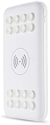 Power Bank,PowerBank Qi Wireless Charger 10000mAh Fast Charging External Battery Pack with Dual USB/Input and Suction Cup Compatible with XS/XR/XS Max/8/8 Plus and More Devices