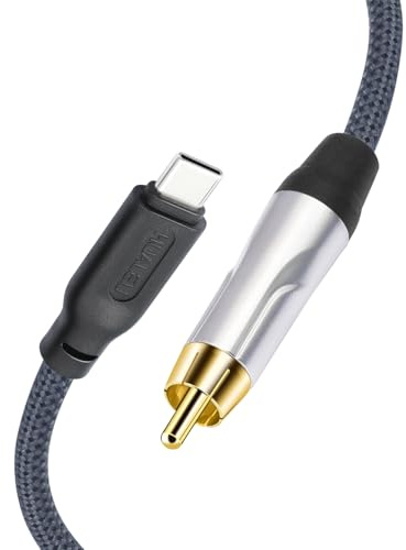 HUALEU Cavo da USB c a coassiale maschio tipo c a adattatore di interfaccia audio coassiale digitale, può emettere segnali audio digitali a 32 bit/384 kHz per amplificatore dac amplificatore