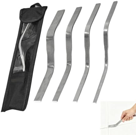 Pointing Trowel - 4-Piece Stainless Steel Brick Joint Set, Durable Masonry Tool Set for Precise Mortar Processing, Wall, Floor, Fireplace, Patio, Stone Concrete Work