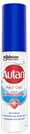 Autan Akut Gel für Insektenstiche, Aloe Vera Gel für Körper & Gesicht, Travel Essentials, 1er Pack (1 x 25 ml)