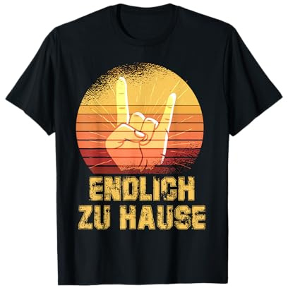 endlich zu hause, Rock Festival, Pommesgabel, Metaller T-Shirt
