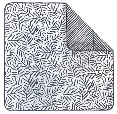 Toddlekind Krabbelmatte für draußen & drinnen, wasserabweisend & tragbar, Picknickdecke für Babys aus Bio-Baumwolle, windelfreies Spielen, 120 × 120 cm, Anchor