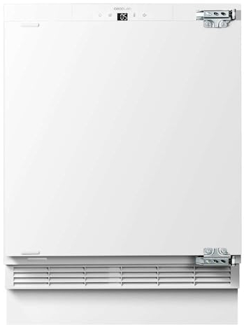 Cecotec Mini Congelador Integrable de 101 L Bolero Coolmarket TF BI 101 White E. Display Touch y Fast Freezing, Puerta Reversible, Temperatura Regulable -14 ºC a -24 ºC, LED Interior, Alarma