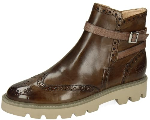 Melvin & Hamilton Selina 25, Botas Cortas al Tobillo Mujer, Pardo, 38 EU Ancho