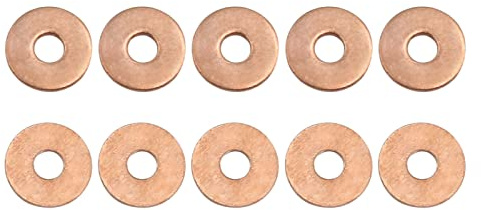 DTGN 4mmx12mmx1mm(IDxODxT) Piatto Rame Rondelle Rondelle - 20pz - Buono per Macchine Industriali M4 Viti - Rame Piatto cerchio Guarnizioni