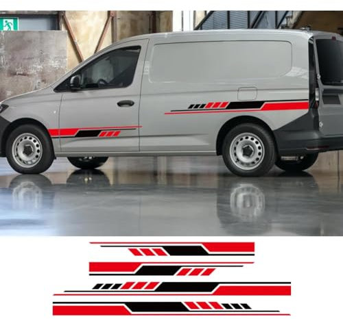 4PCS Autoaufkleber, für V=W Caddy MK1 MK2 MK3 MK4 2 3 4 Maxi Kombi Camper Van Grafik Vinyl Decals Tuning Zubehör
