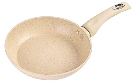Antihaftbeschichtete Pfanne, Steak-Bratpfanne, multifunktionale Pfannkuchen-Induktionsherd-Gas-Allzweck-Pfanne für Babybeilagen (Farbe: Hellgrau, Größe: 24 cm)