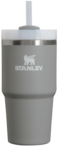 Stanley Quencher H2.0 Tumbler with Straw, 20 oz, Flowstate Lid, 3 Position Lid, Cup Holder Compatible, for Travel, Insulated Stainless Steel Tumbler, BPA Free, Stone