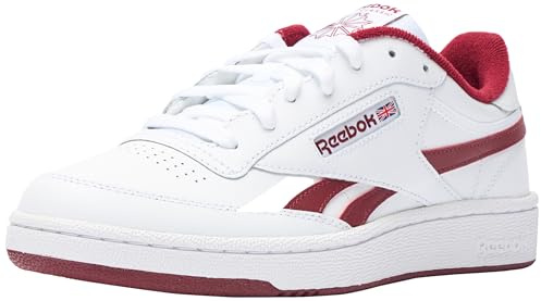 Reebok Club C Revenge Mixte Sneaker, White Classic Burgundy, 42.5 EU