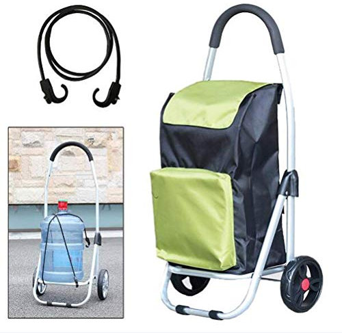 HARIPYER Einkaufstrolley, Faltbar, 53L Großes Fassungsvermögen, Multifunktionaler Gepäckwagen mit Rädern