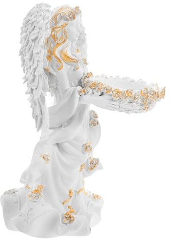 PRETYZOOM Engel Figur Kerzenhalter Elegante Abendessen Tisch Harz Hause Ornamente
