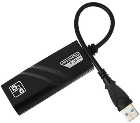 CAXUSD USB Network Adapter for Streaming Devices Gen 2 and Tv 3 Compatible with Ethernet Connection Black