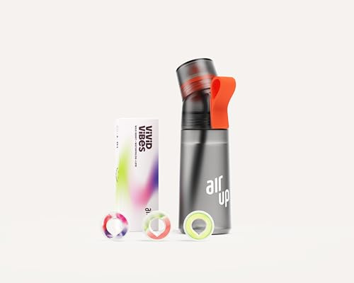 Original Trinkflasche Gen2 Original Starterset mit Pods in 3 Geschmacksrichtungen I 600ml Trinkflasche mit zuckerfreiem Aroma I spülmaschinengeeignet, BPA-frei I in Grau